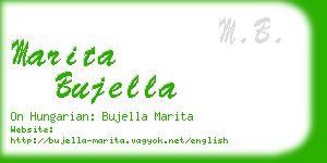 marita bujella business card